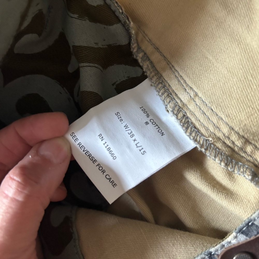 Sabit Men’s Camouflage Cargo Shorts Size 38 - Picture 8 of 12